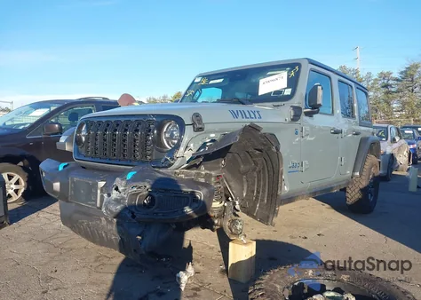 2024 Jeep Wrangler 4Xe Willys 4Xe from USA, damaged, VIN 1C4RJXN63RW202691